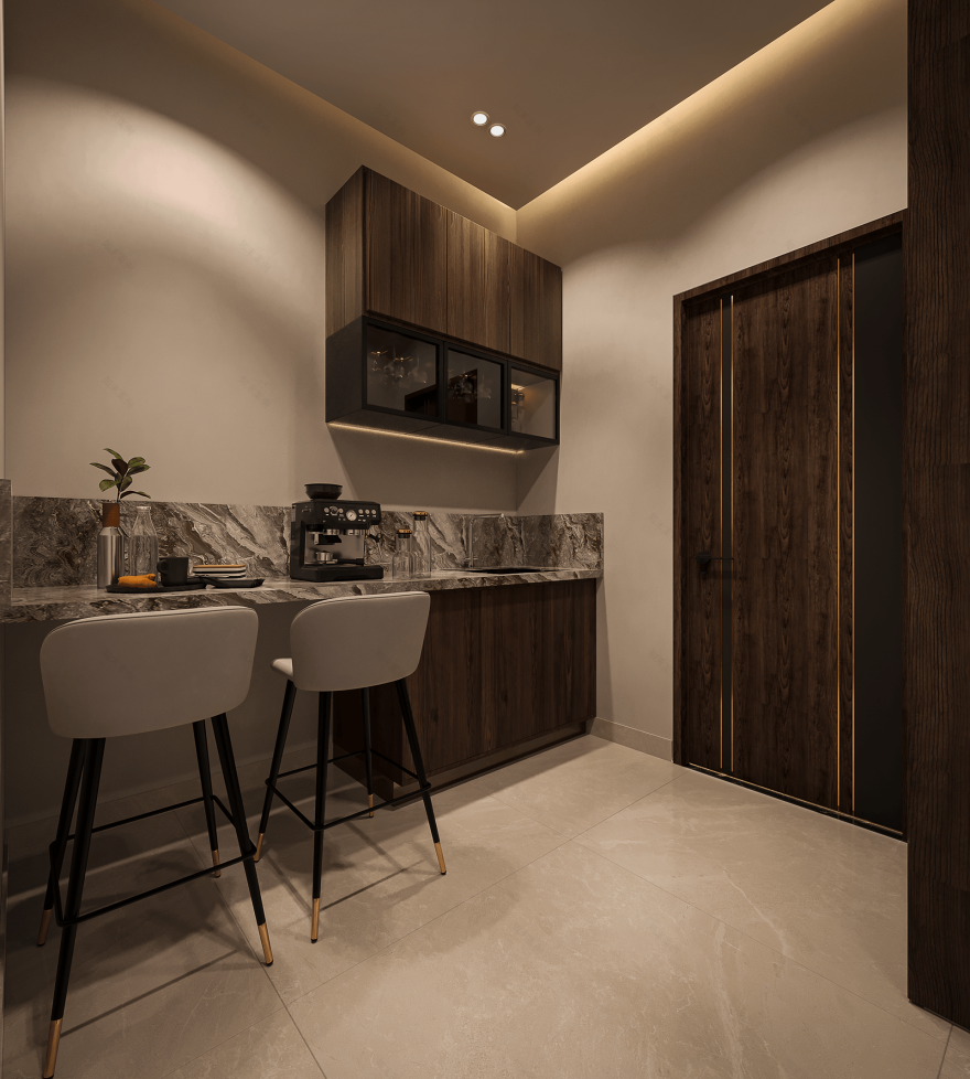 奢华别墅大堂及接待处丨Yasmin Samir-34