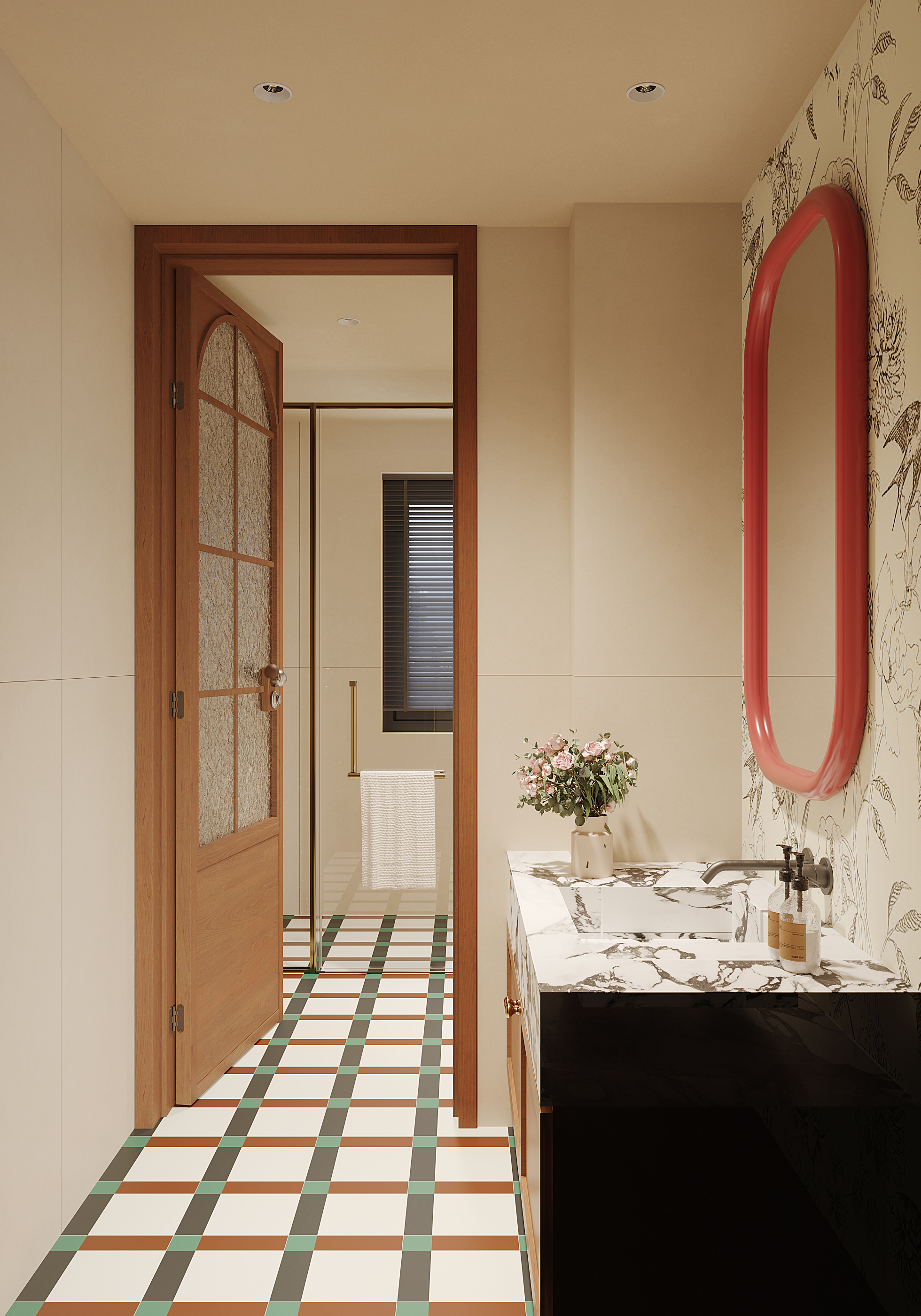 一个中古包豪斯多巴胺颜色的家 -7