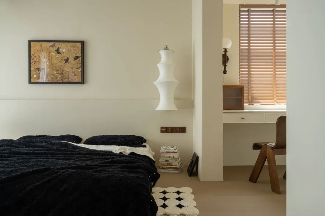 无向空间设计｜三室改一室的中古奶油风魔法-52