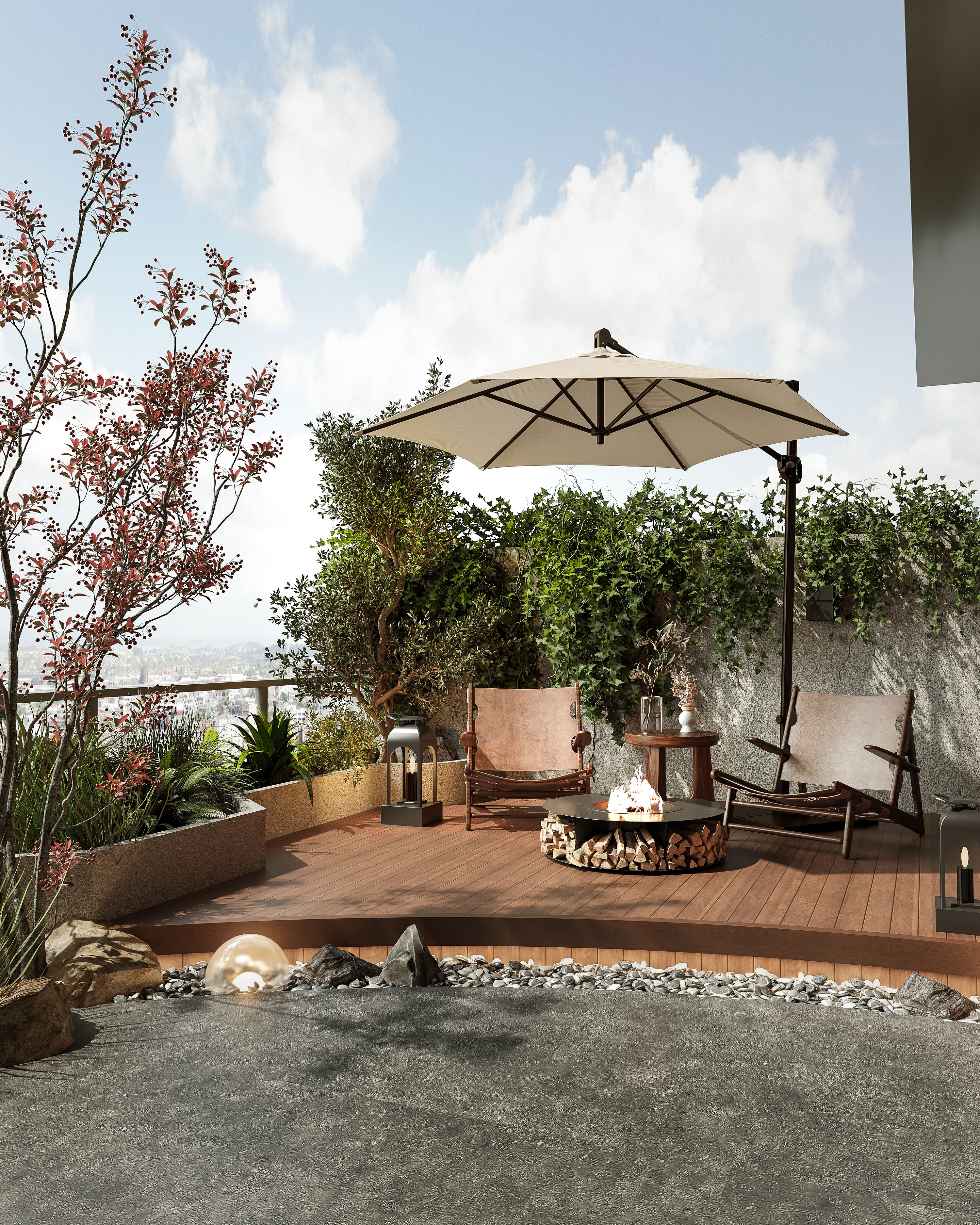 绵阳市   溪涪合院   渲染作品-13