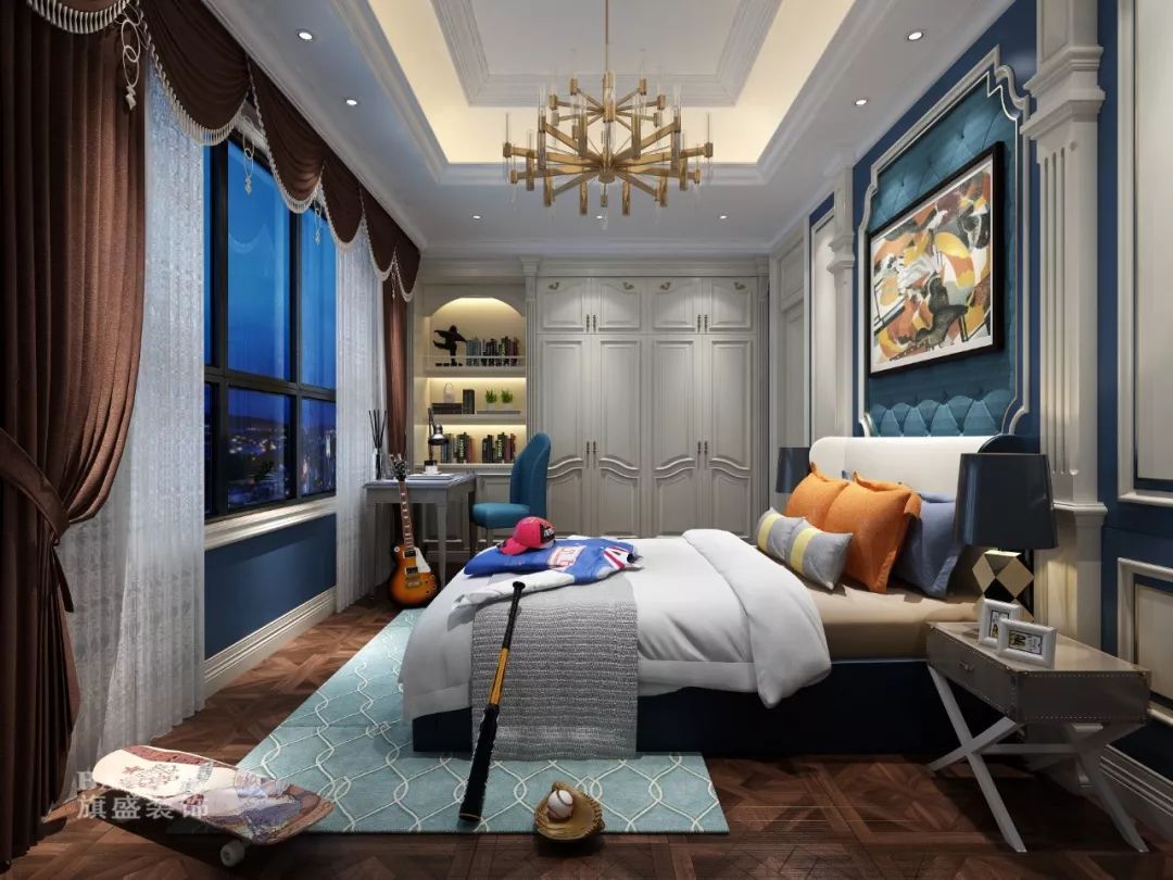 西安绿地生态城别墅 | 美式风格的家,温馨而典雅-90