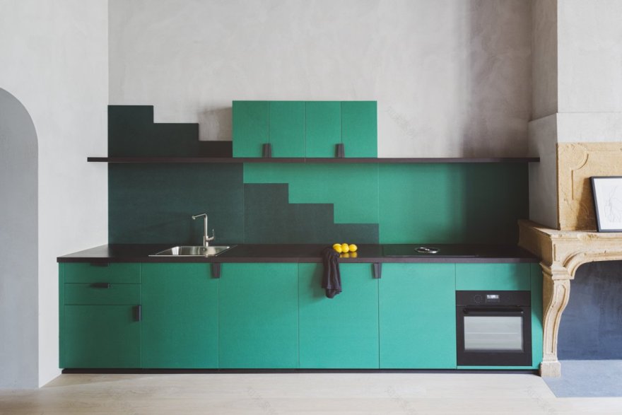 巴黎 80 平米文艺复兴公寓,内省空间的创意探索-4