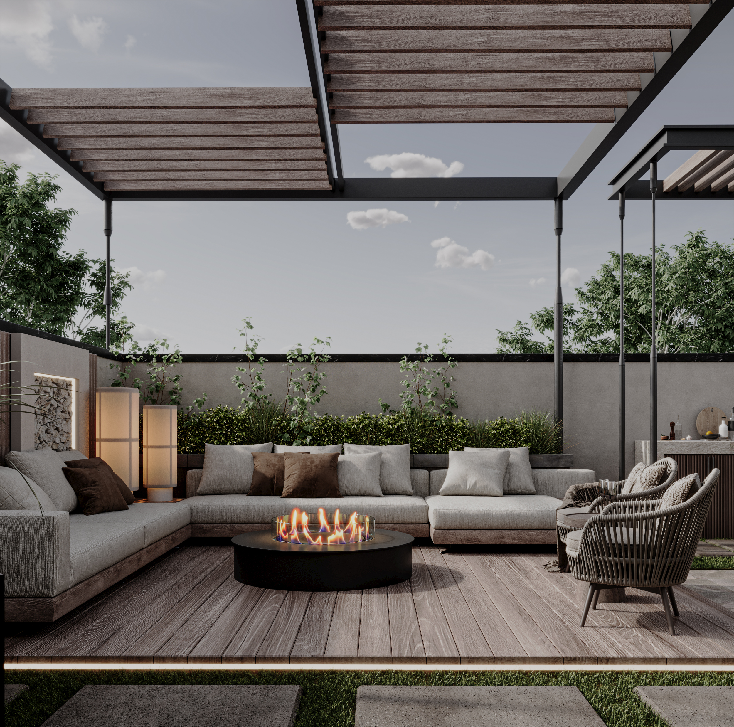 现代花园和屋顶设计-7