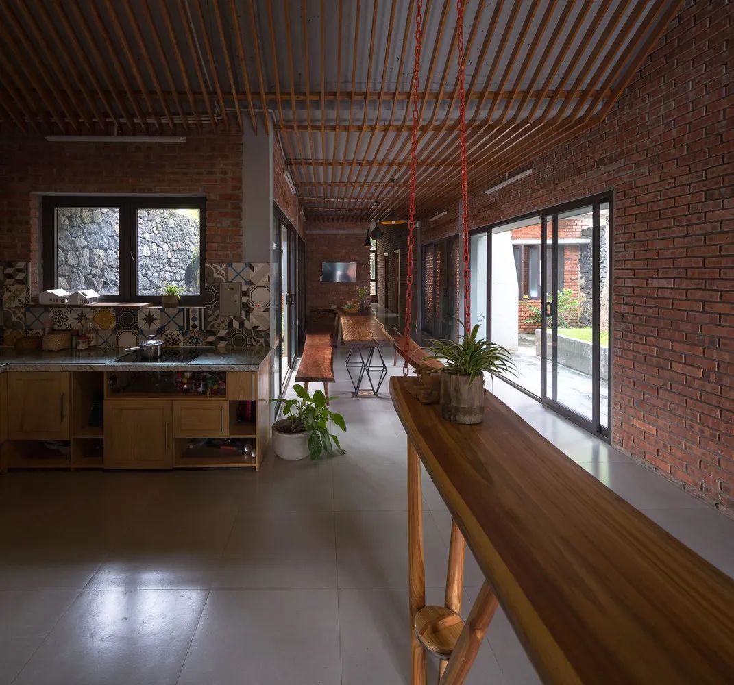 乡村自建 180m²红砖屋-34