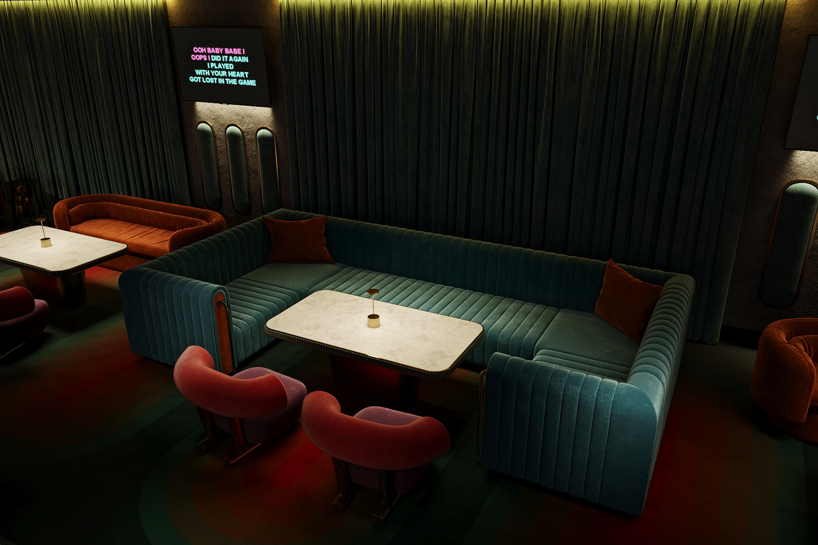 复古风格卡拉 OK歌后丨俄罗斯莫斯科丨ARCHPOINT Studio-13