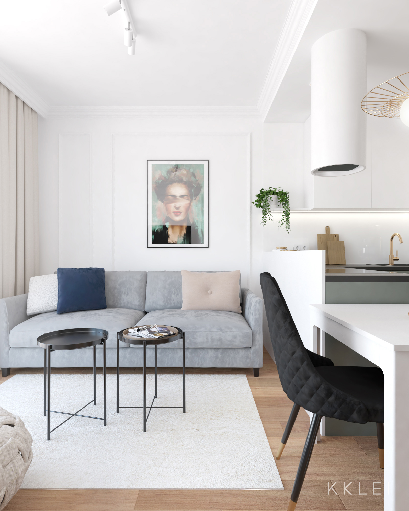 Stacja Gocławek 43 平米住宅室内设计项目丨波兰华沙-6