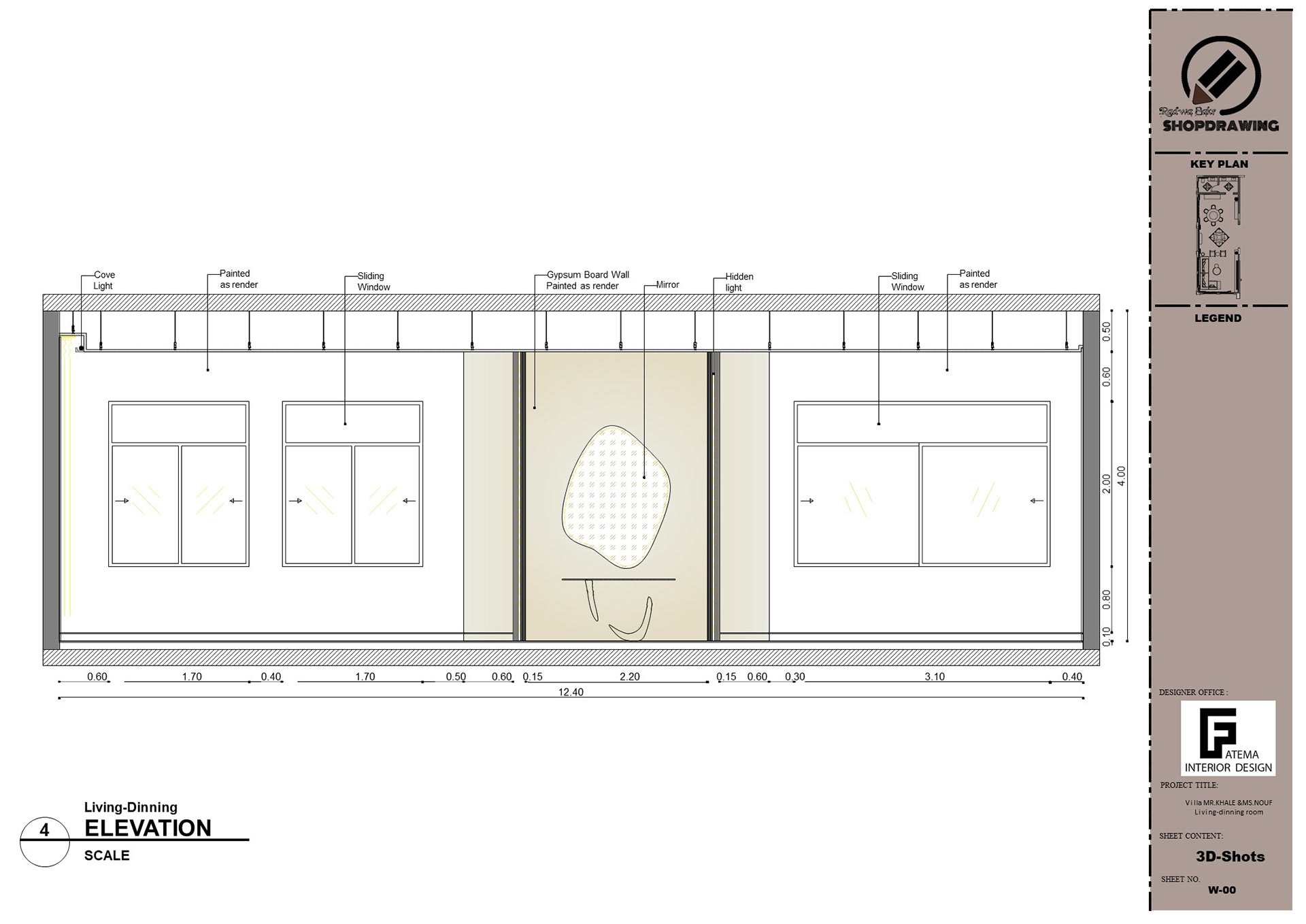 Shop Drawing For Living and Dining-10