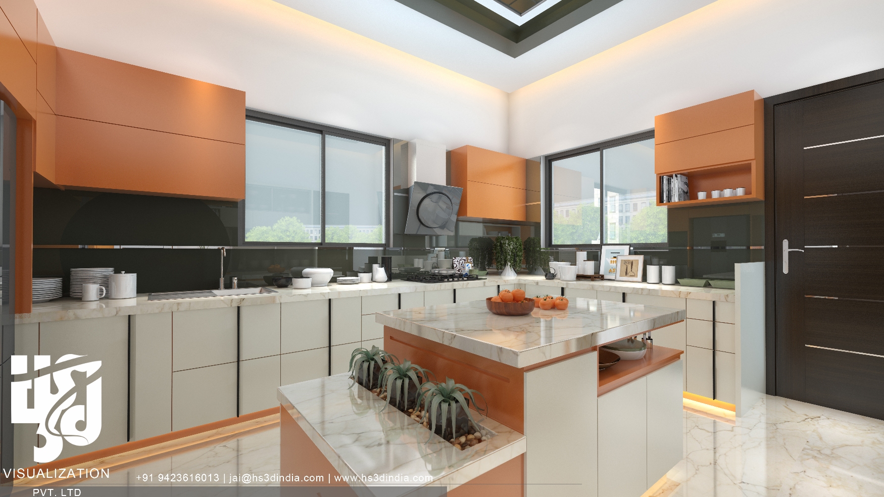 印度 HS3D 打造惊艳住宅室内渲染-40