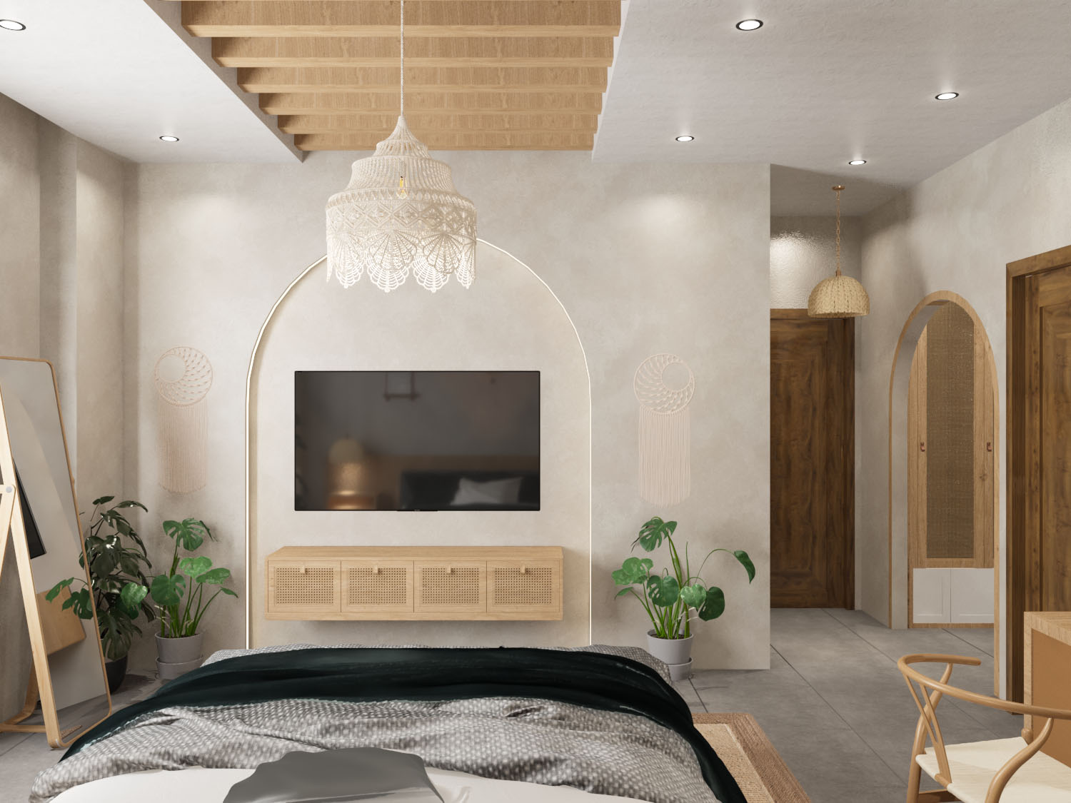 Bohemian Master bedroom-3