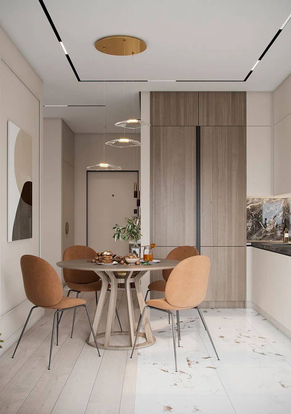 85㎡现代轻奢三居室设计丨Alexander Bocharov-7