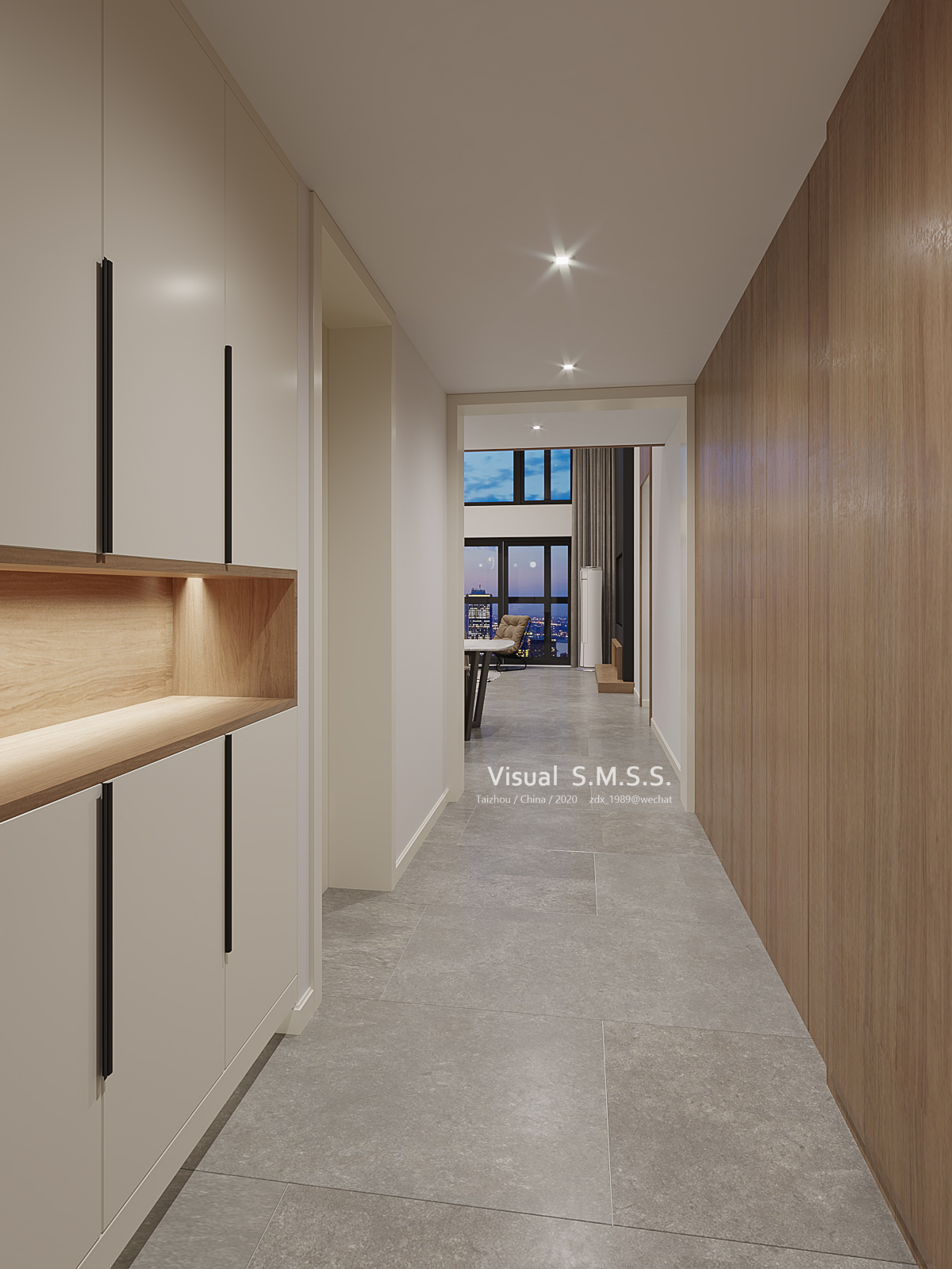 小高层夜景 | 现代简约与自然光影的完美融合-8