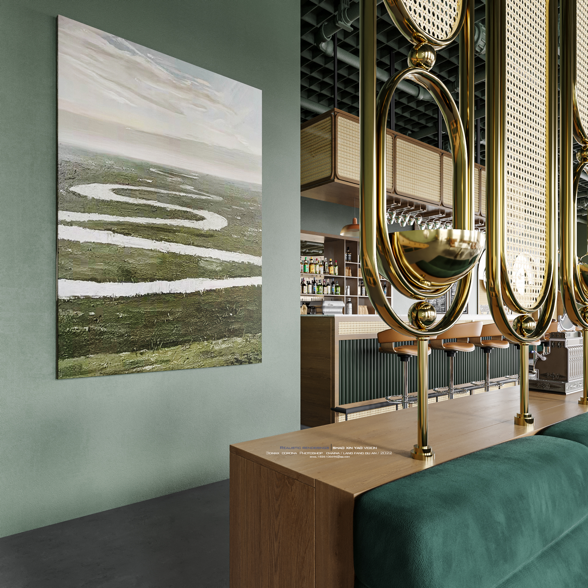 餐厅效果图表现-2