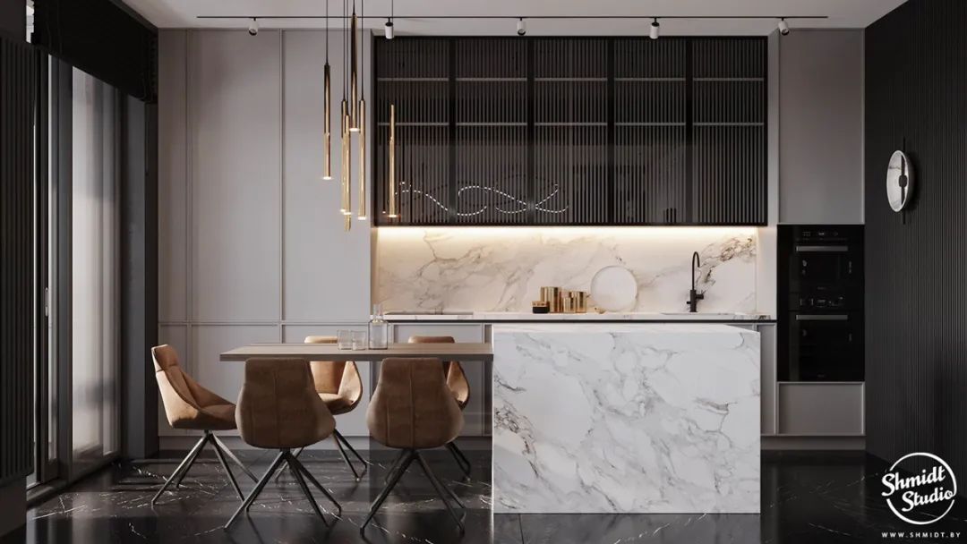 轻奢高级灰公寓丨俄罗斯设计工作室 Gennady Shmidt-26