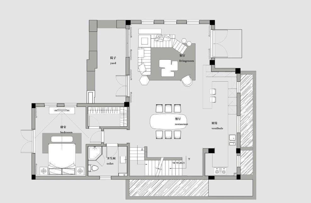 现代轻奢质感别墅设计-15