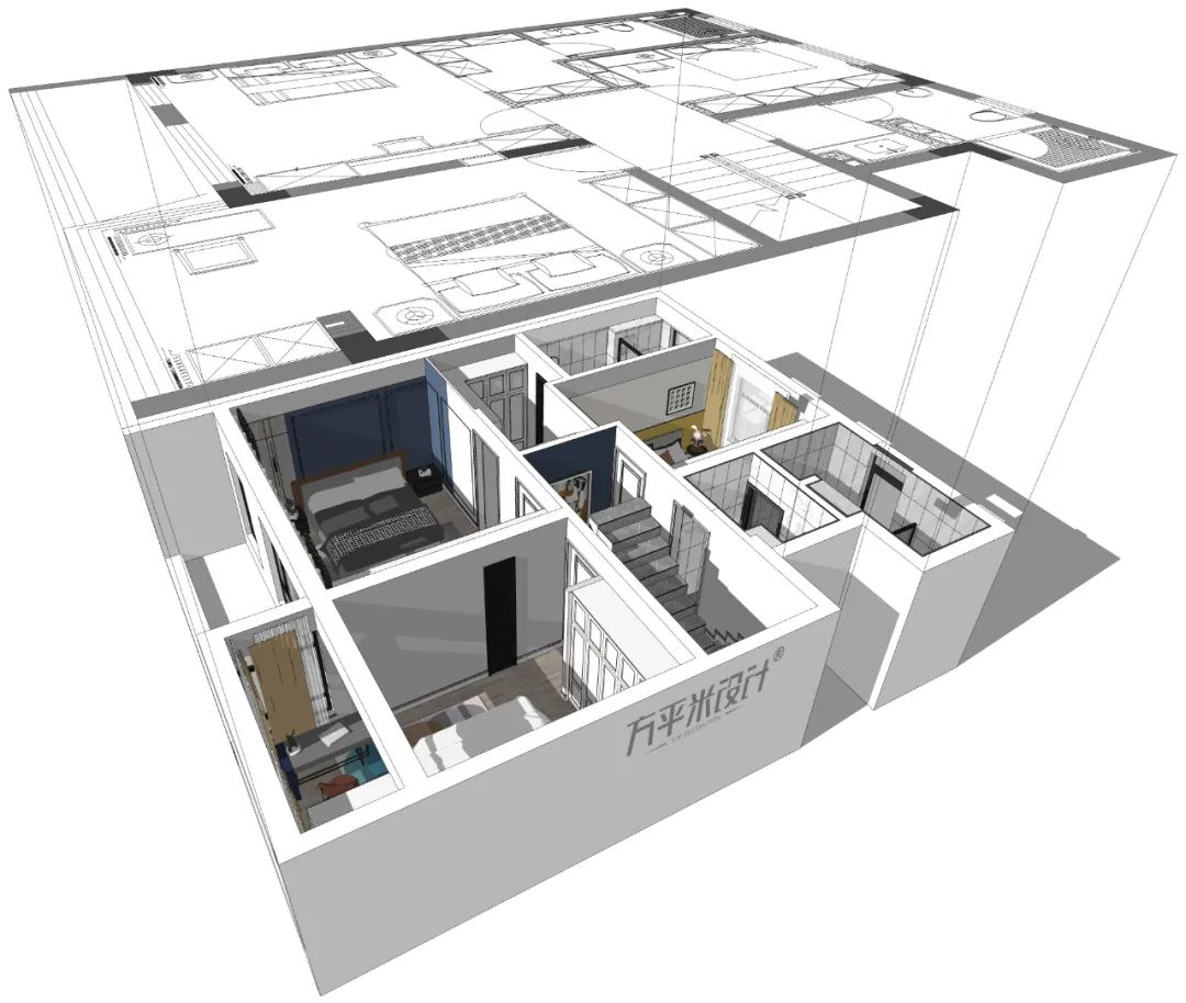 龙湖天宸原著三层叠墅丨方平米设计-76