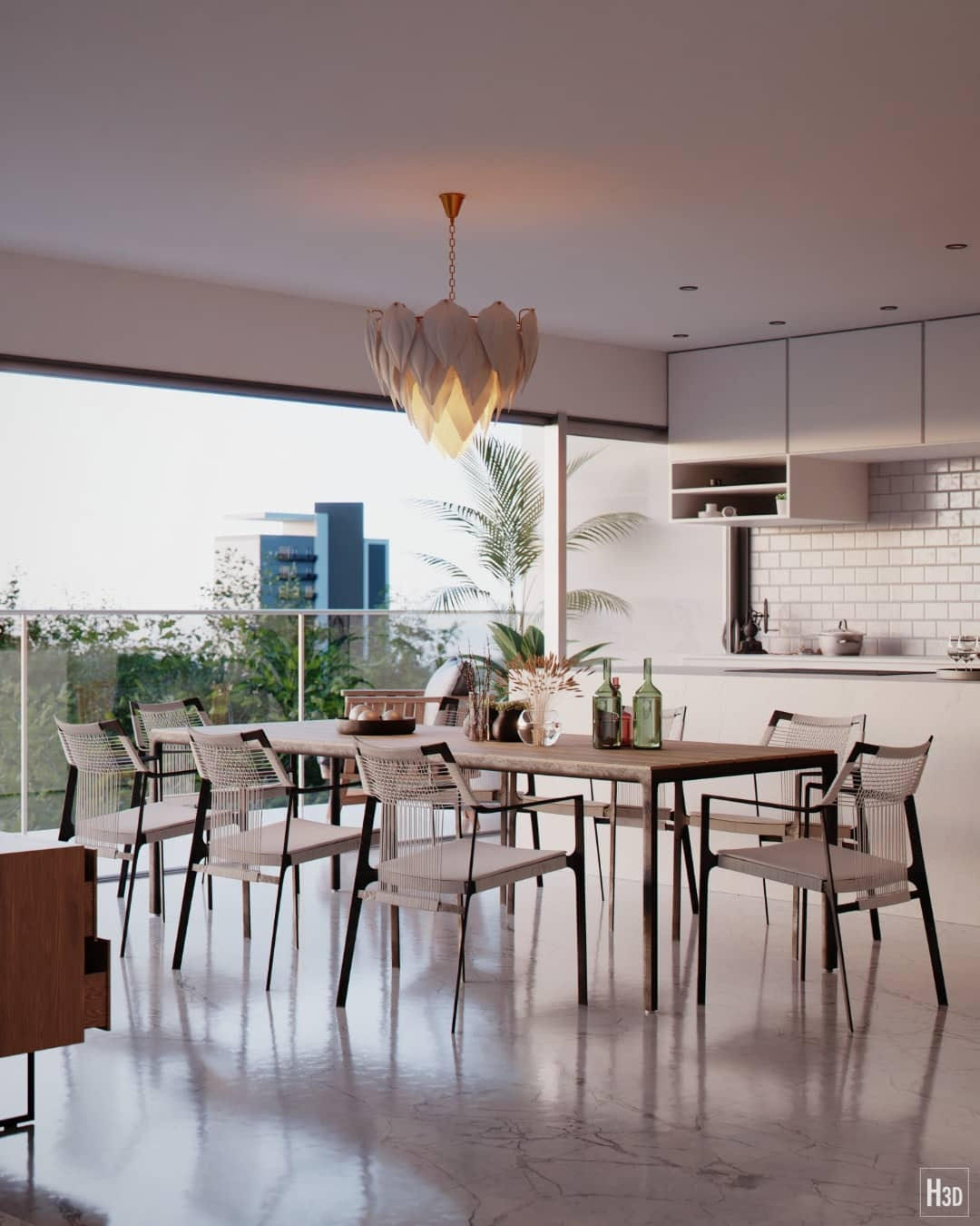 Anastasiya Gushchina丨别墅丨CGI - ALL WHITE-2