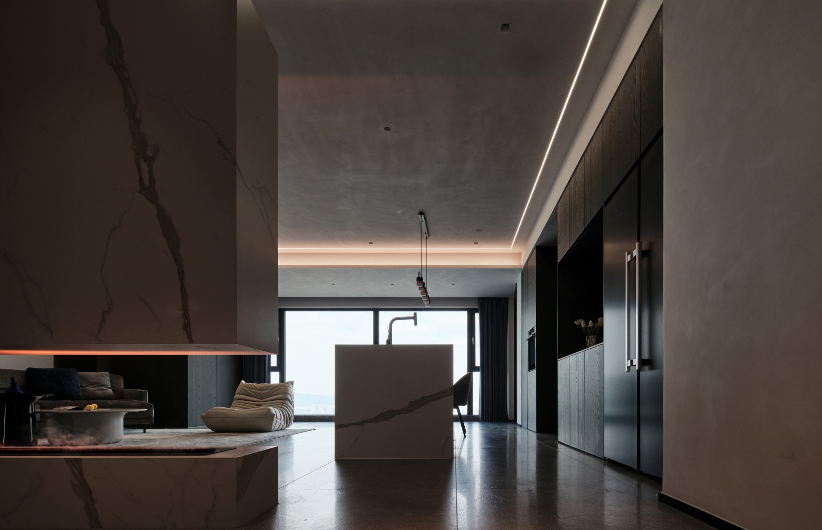 高级灰湖景房丨中国苏州丨晓安设计-10