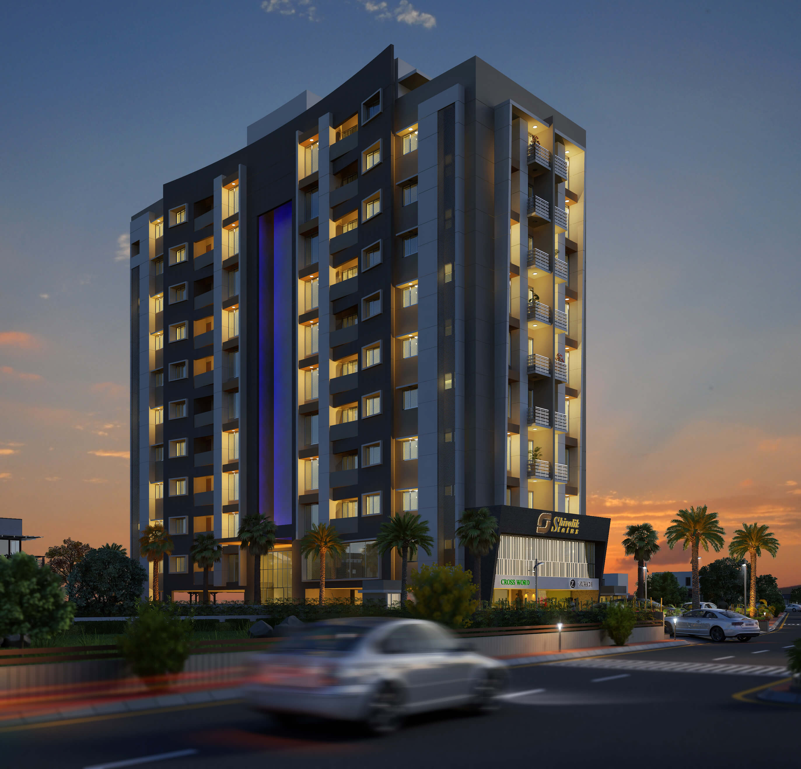 3D 建筑设计师打造的多功能商业空间-57