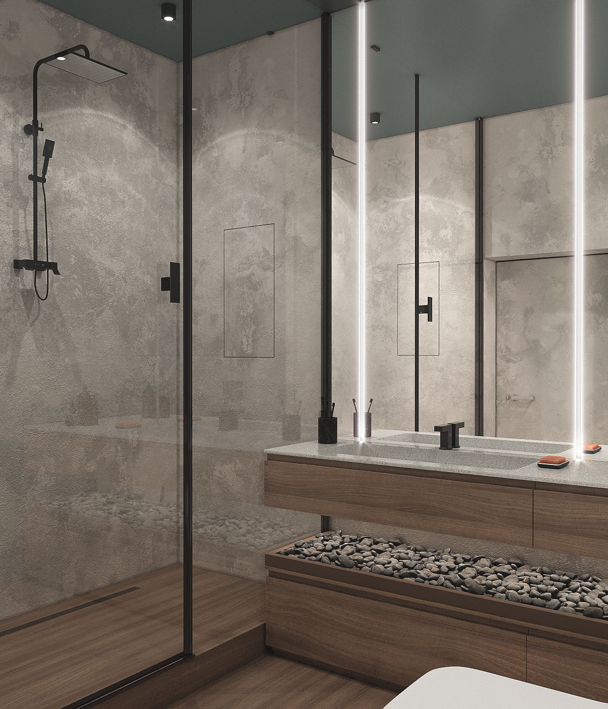 原木与灰色 打造出精致有温度的住宅-16