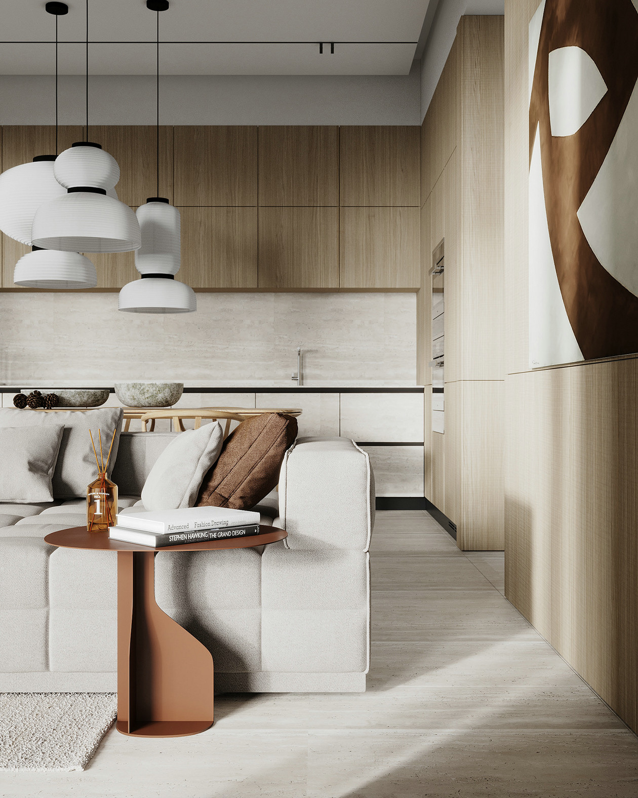 原木风小空间公寓设计-1