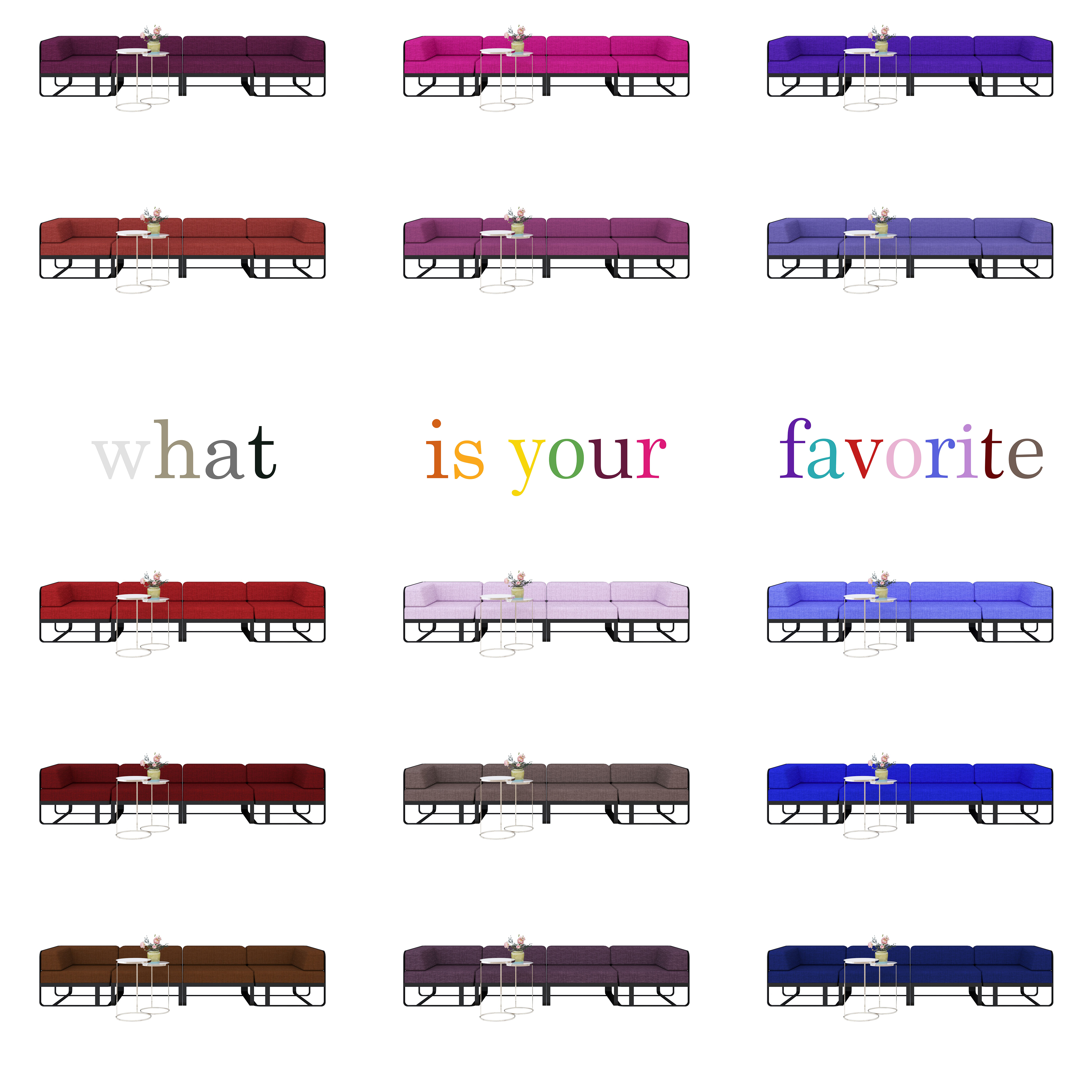 Modular sofa FORKS-13