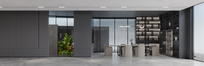 FUROM 高端定制木作总部展厅设计丨H 空间全案设计公司-12