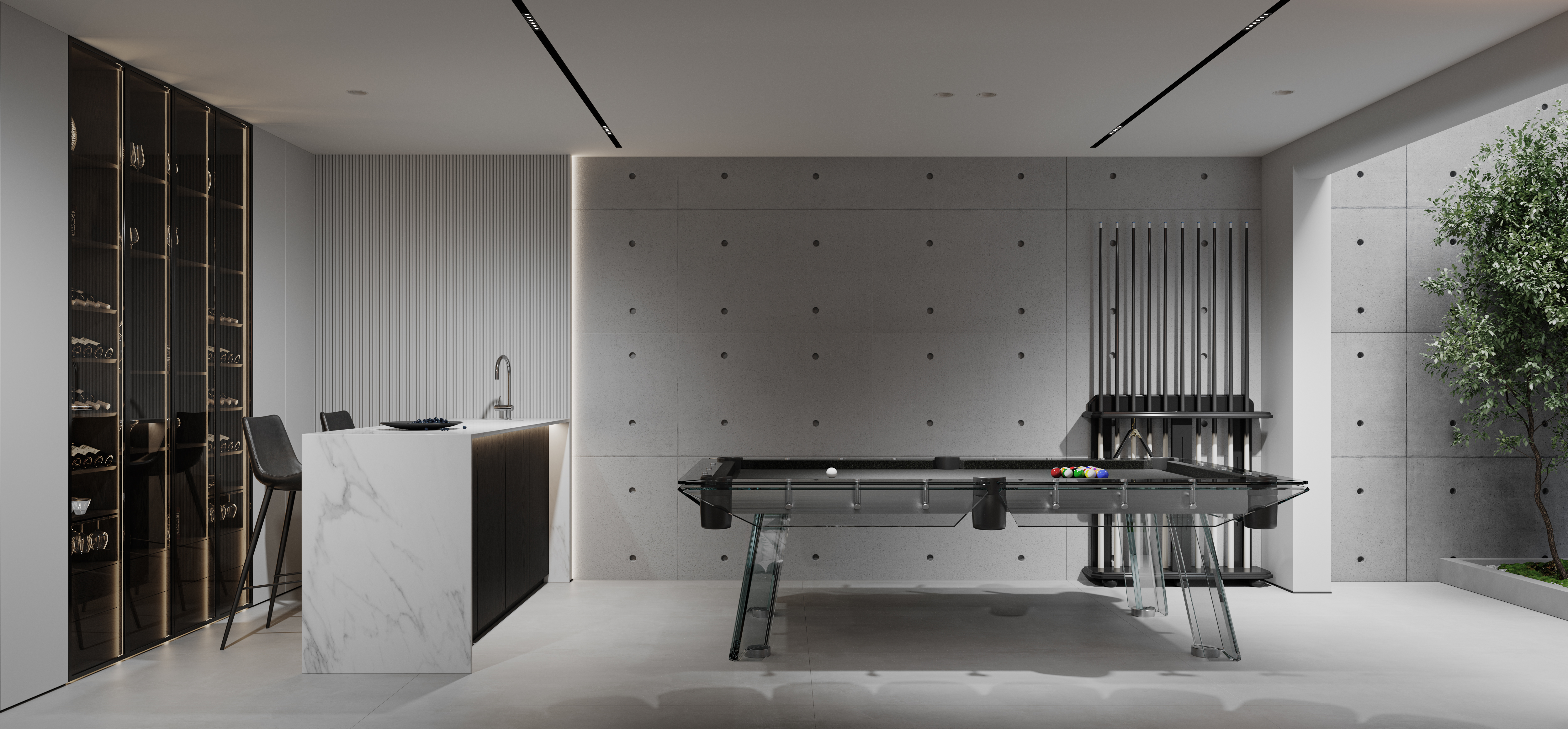 现代风地下室设计-2