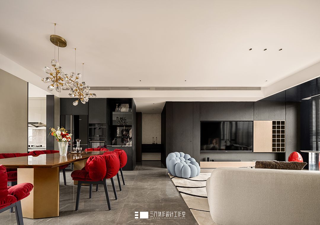 黑金焕境·奢意天成丨三行集作设计工作室-15