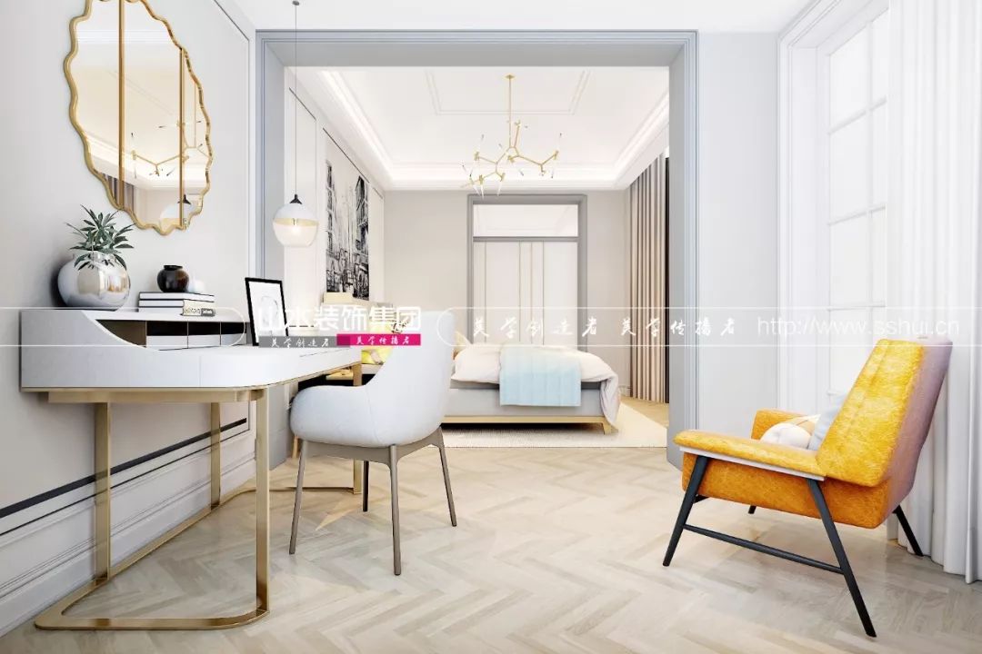 湖山源著 260 平米美式轻奢装修,藏匿主人气质的自在生活空间-26