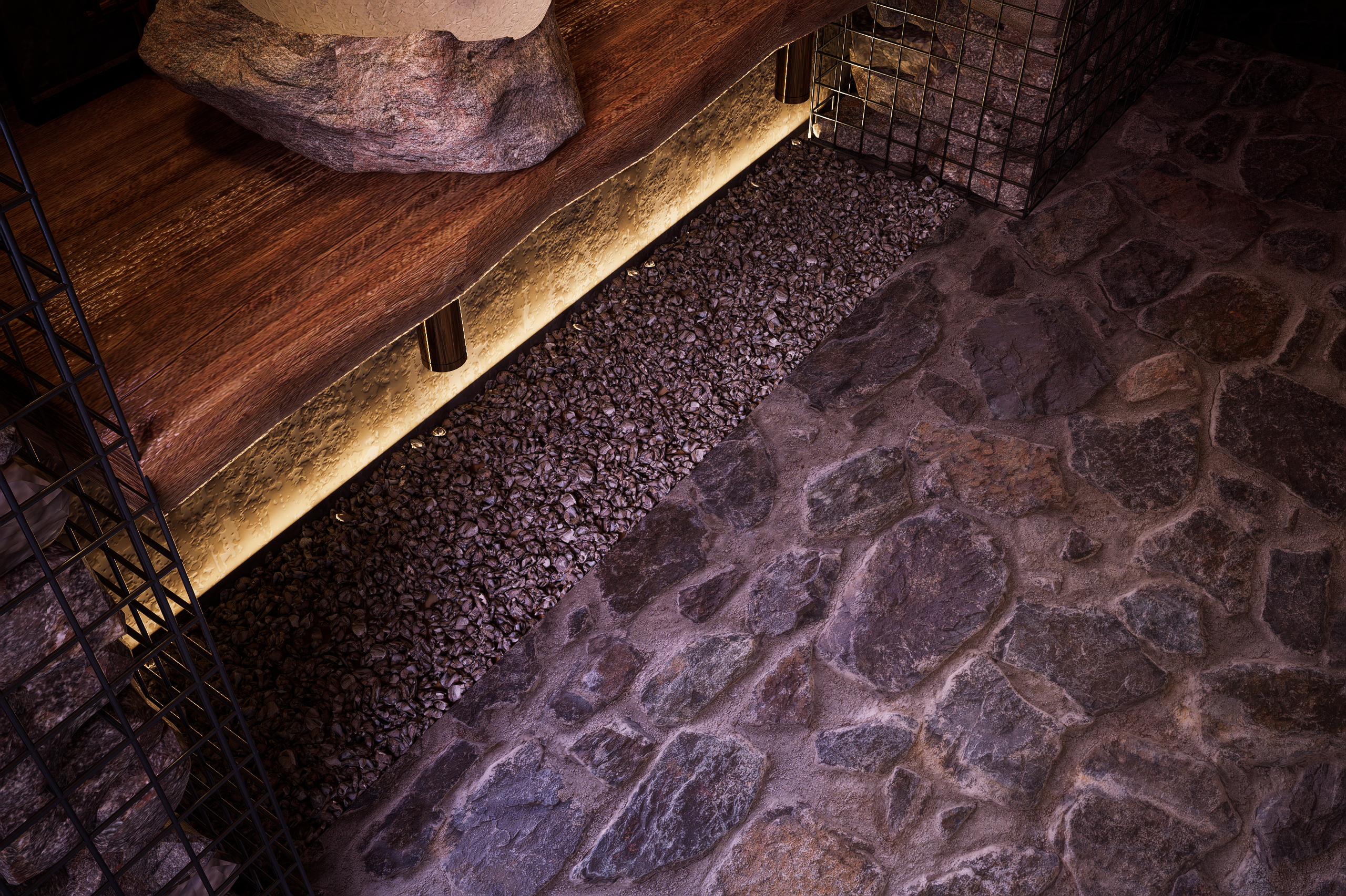 Project design and render of a sink-4