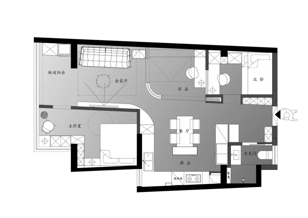 MHOO|盛元慧谷80㎡现代风：在纷扰中寻觅宁静-55