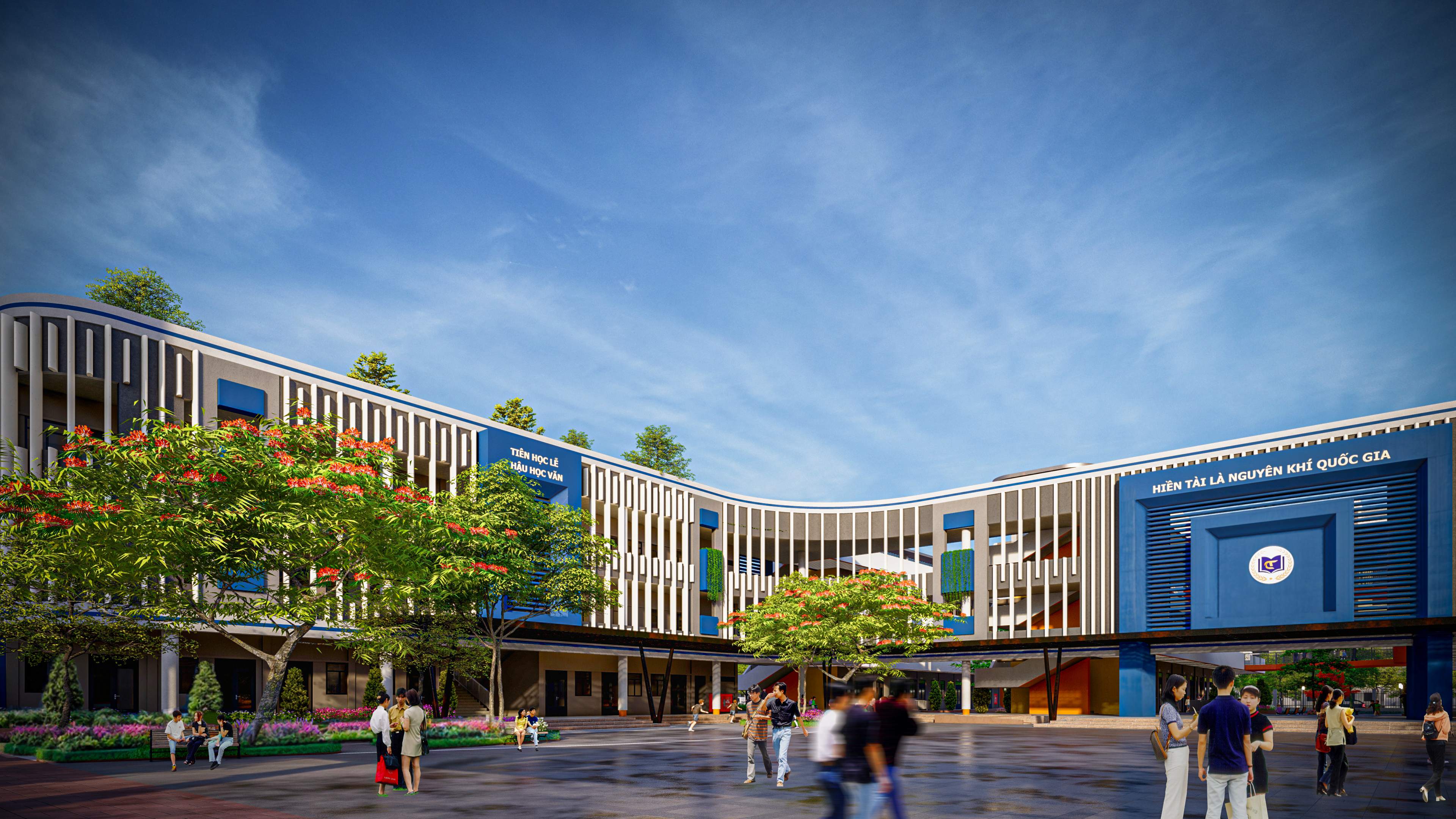CONCEPT FACADE - DUC TU PRIMARY SCHOOL - DONG ANH - HN-20