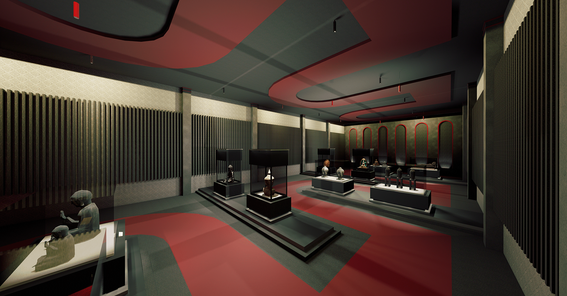 Interior of East Asian Buddhism museum-6