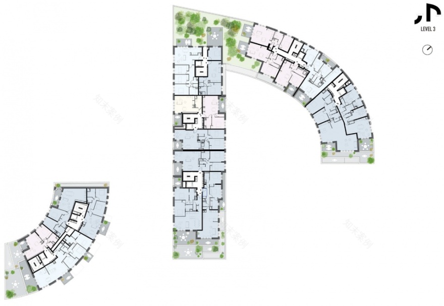 法国雷恩 Ascension Paysagère 住宅综合体 | 绿色河畔的高密度建筑设计-86