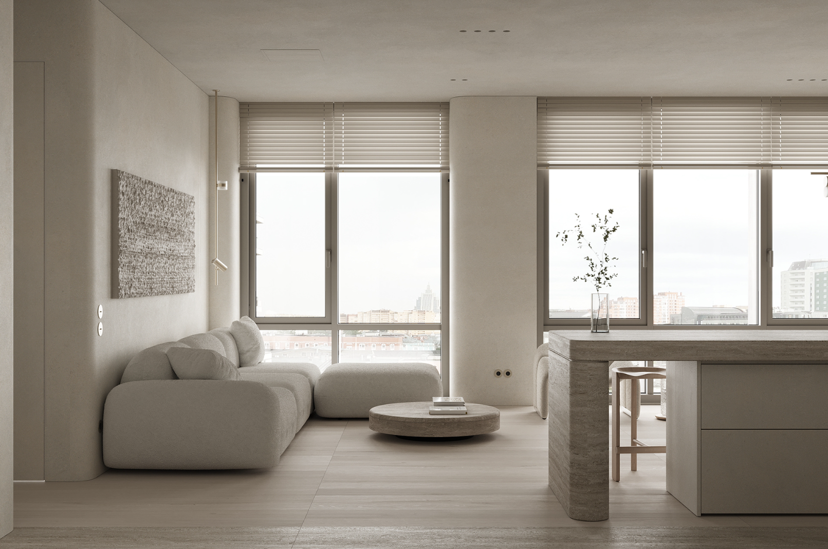 96㎡ 奶油侘寂风-9