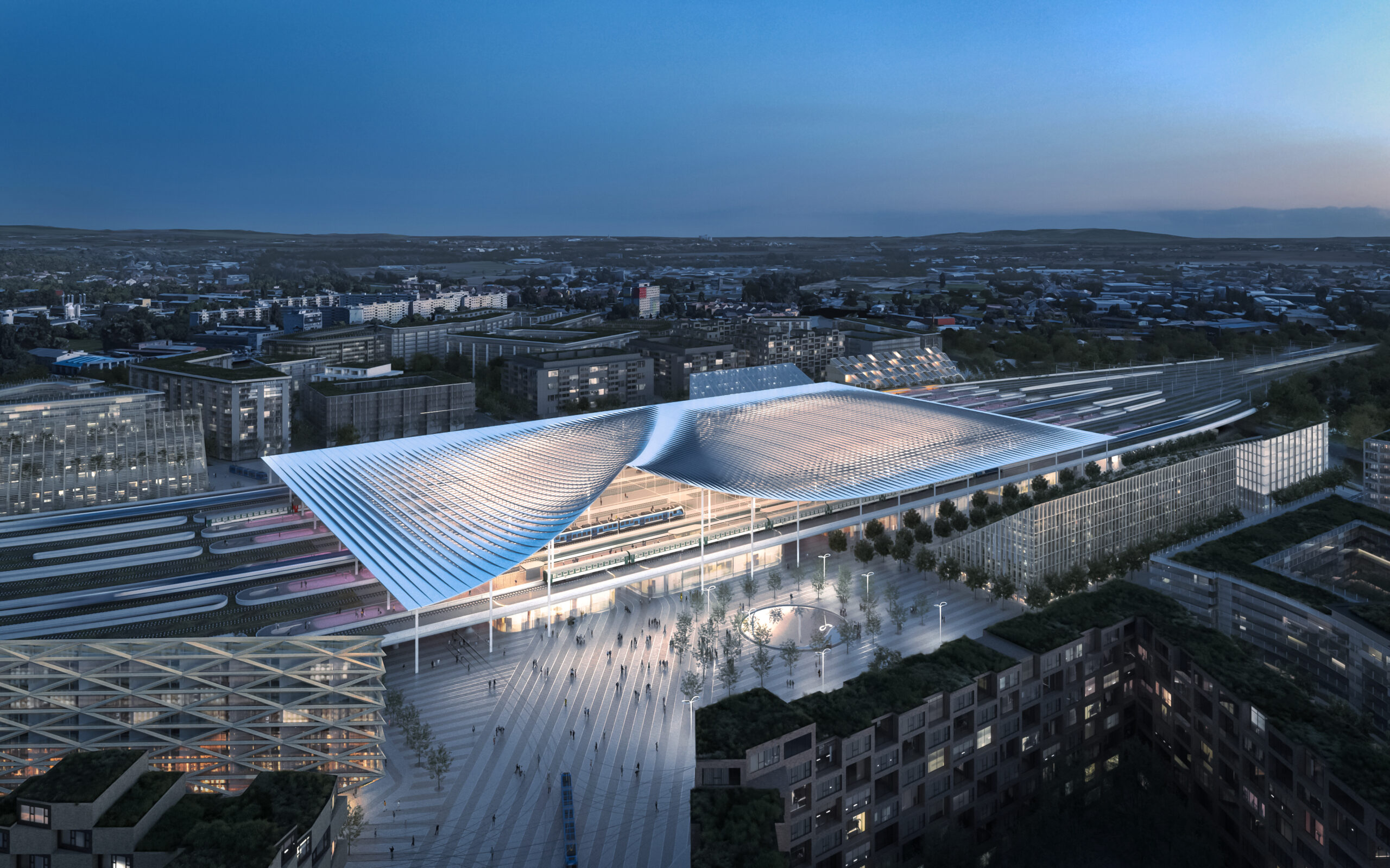 主火车站（从语言所属来看，这是捷克语，HLAVNÍ一般意为主要的 ，NÁDRAŽÍ意为火车站 ，合起来通常指主火车站 ） -9