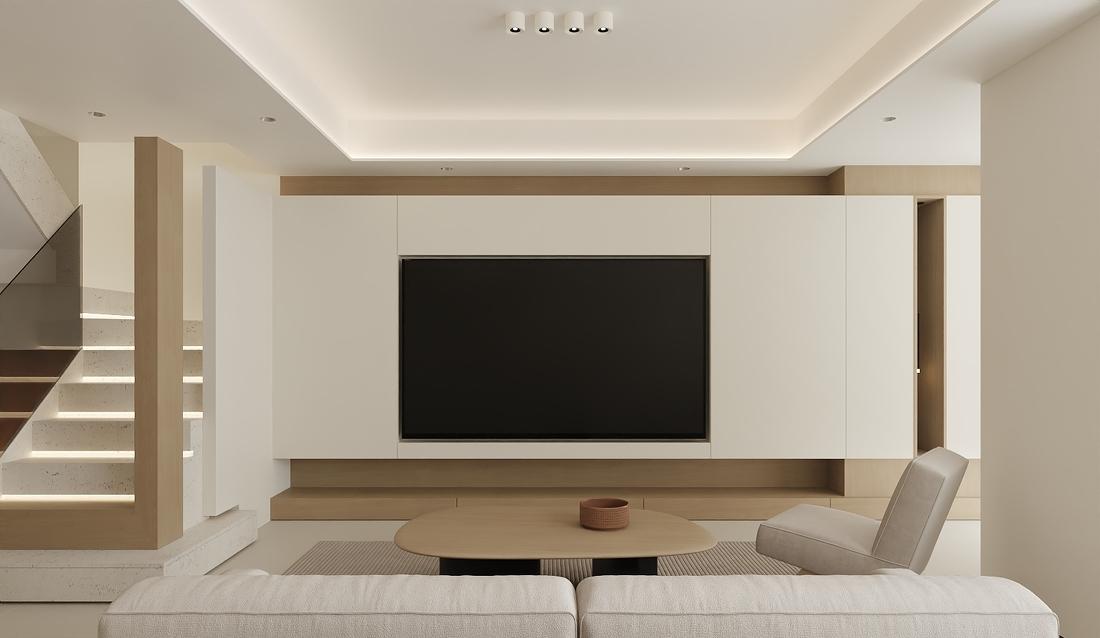 原木极简风跃层-4