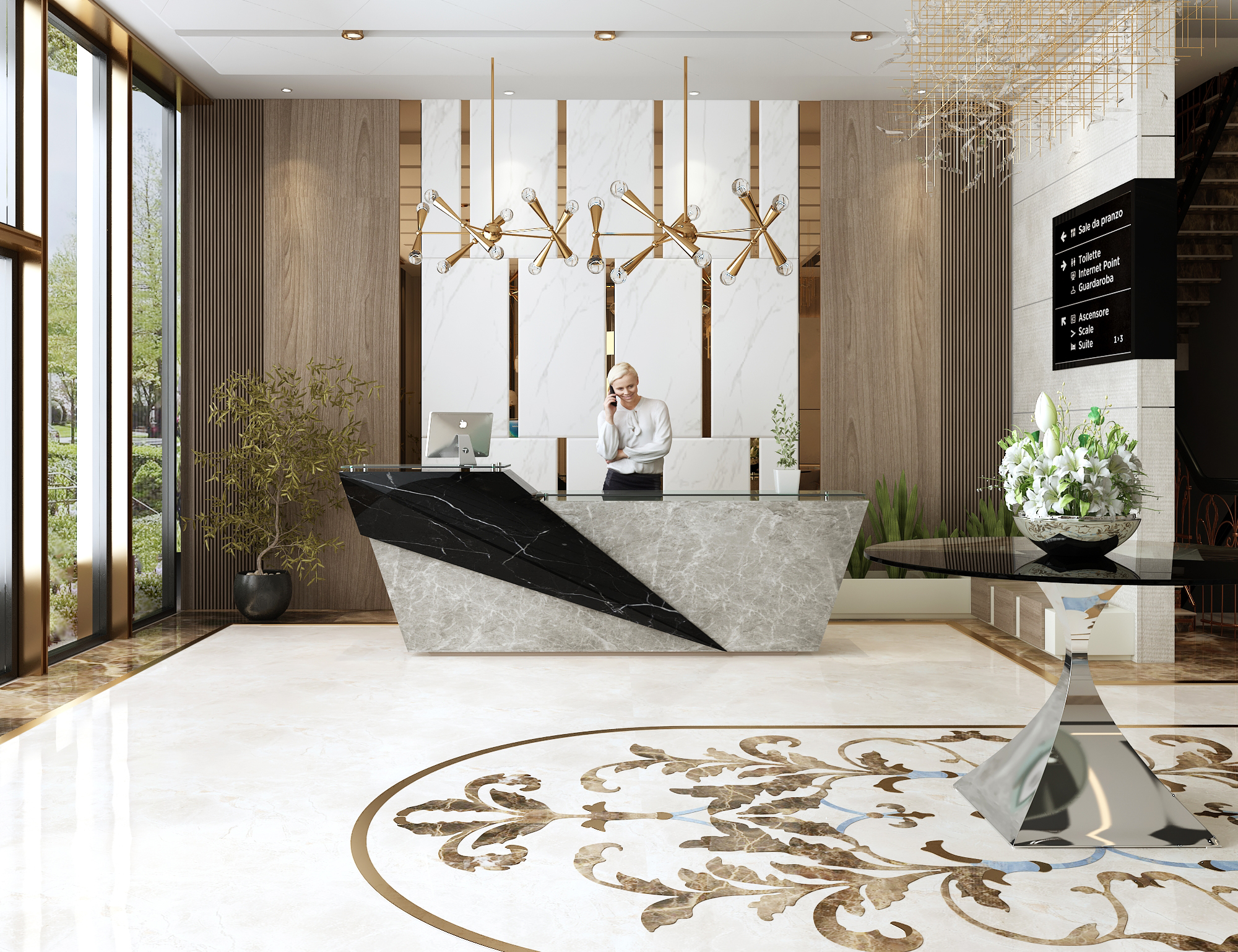 HOTEL LOBBY 室内设计丨FIRST_INTERIOR DESIGN-4