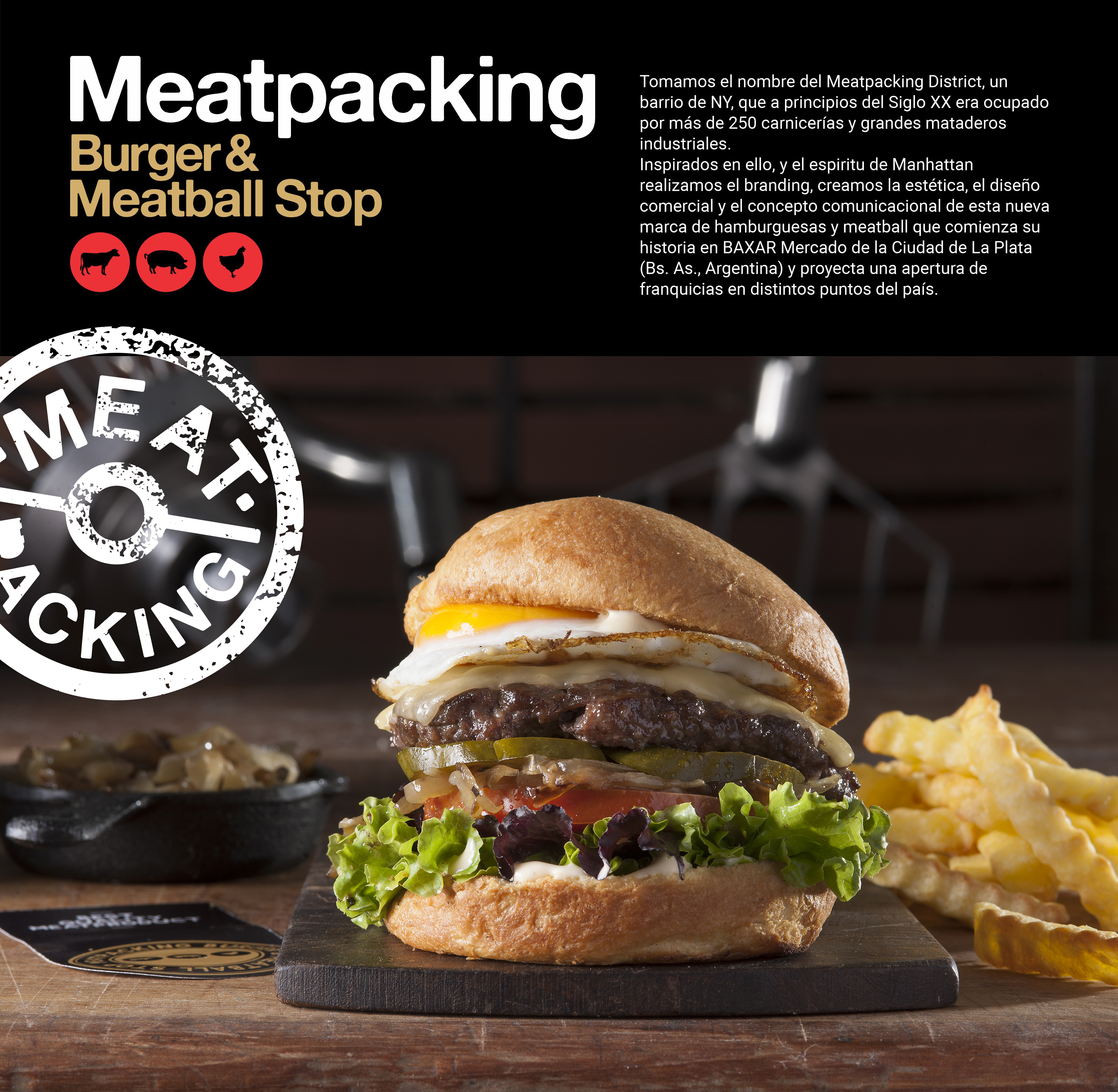 Meatpacking Burger & Meatball Stop. Branding-1