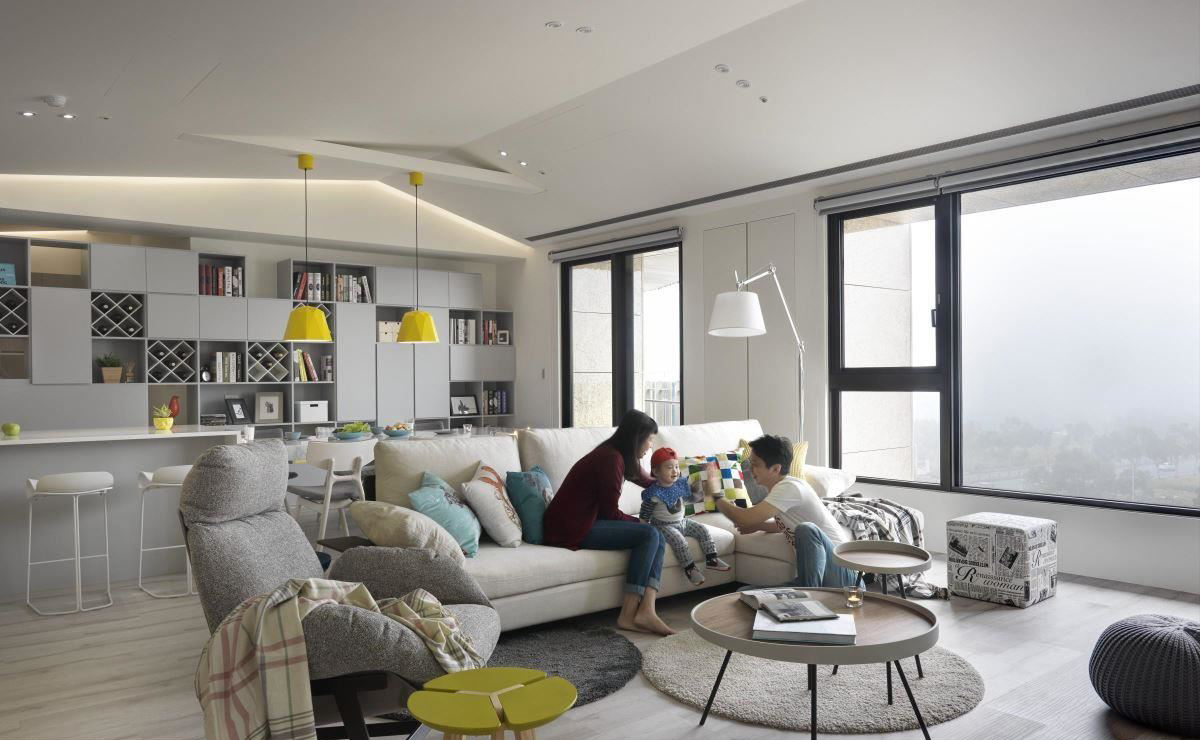 205㎡北欧风住宅  方构制作空间设计-5