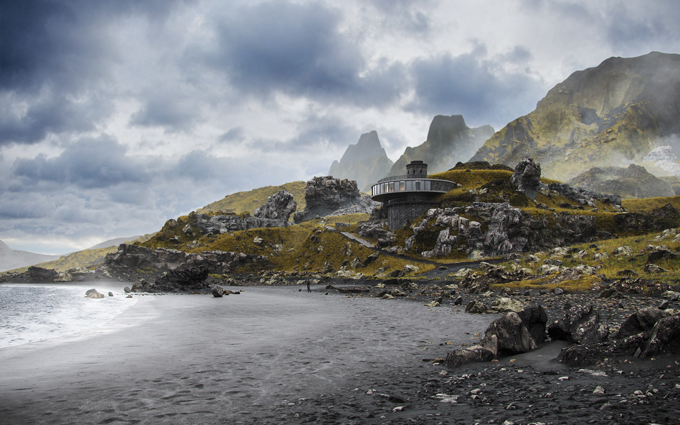 北欧海滩度假酒店概念丨Guilherme Alexandre-0