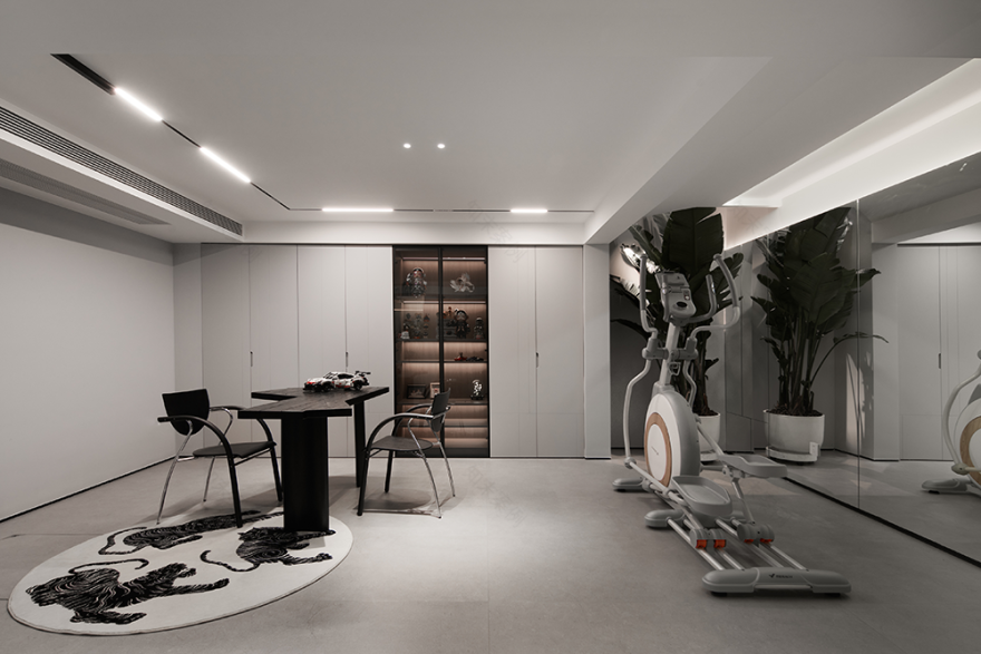 黑白格调现代别墅设计丨中国杭州丨杭州又贰设计-48