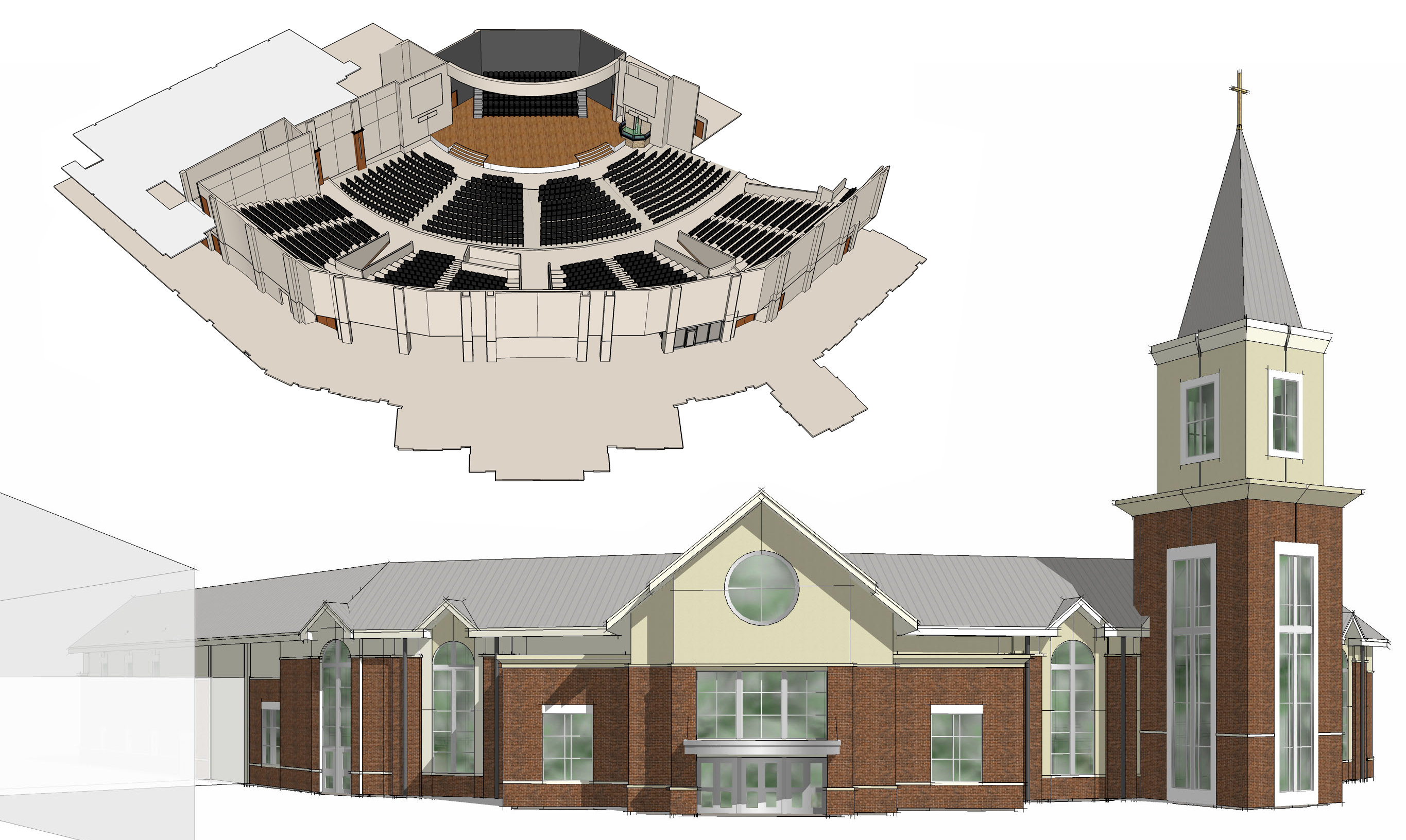 橡树山浸信会教堂内部装饰丨POH+W Architects LTD-8