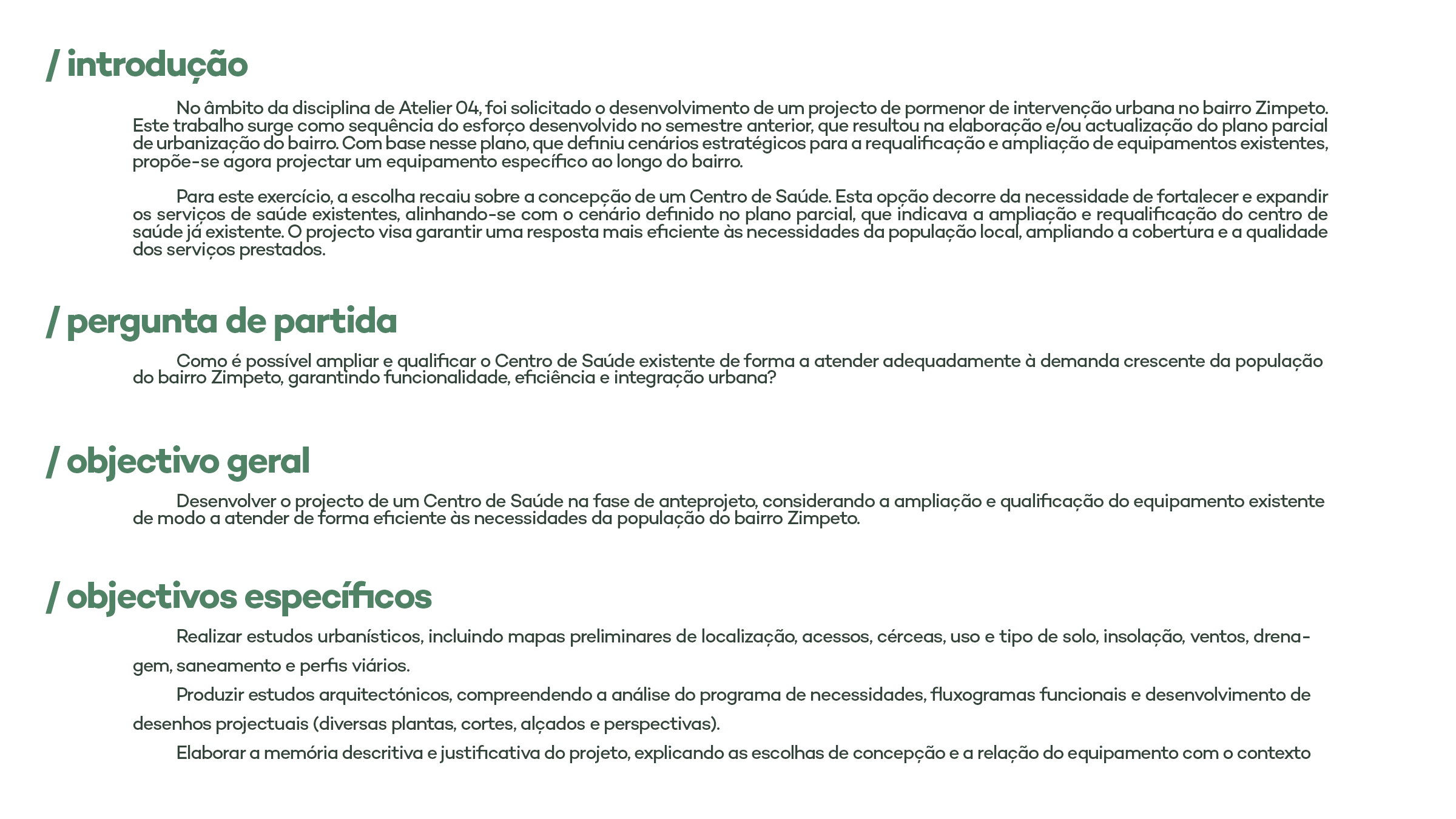 Centro de Saúde | Anteprojecto-2