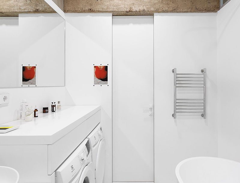 莫斯科 50 平米摄影工作室公寓，工业风中见温馨-21