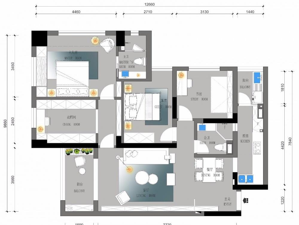 高级灰演绎北欧风,打造超级收纳空间-2