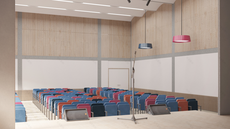 Lyceum NO· 86 大会堂室内设计丨俄罗斯雅罗斯拉夫尔丨Alena Kokueva,Silviya Al Ubed-4