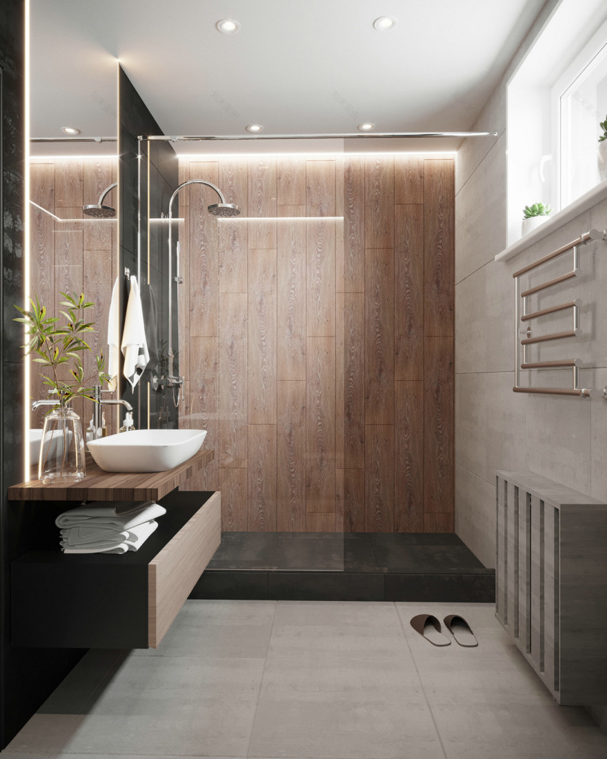 白俄罗斯暗黑系小户型设计 | ДиКинг-24