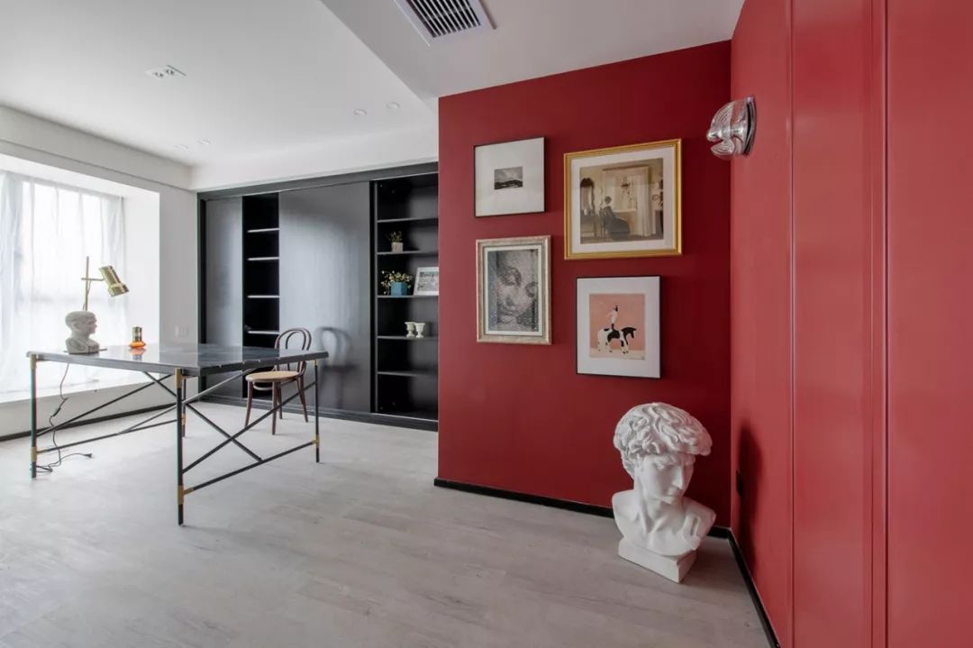 115㎡多彩混搭住宅，打造轻奢复古艺术空间-35