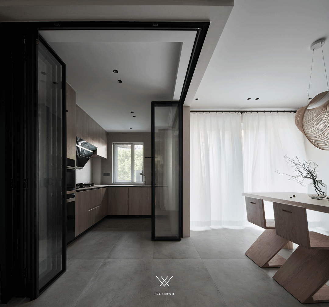 浙江杭州「万家星城」三室两厅现代侘寂空间设计丨中国杭州丨菲拉设计-58